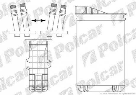 6050N8-1 Polcar Радиаторы обогрева