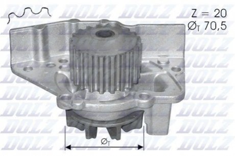 C119 DOLZ Водяной насос Dolz