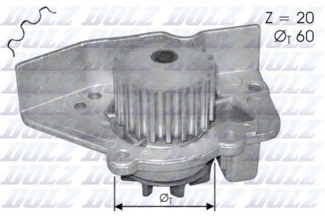 N405 DOLZ Водяной насос Dolz