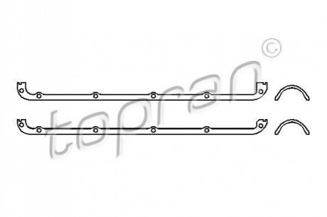 101526 TOPRAN / HANS PRIES Комплект прокладок