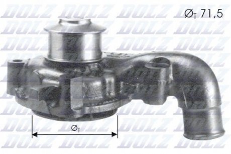 F165 DOLZ Водяной насос Dolz