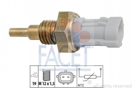 7.3351 FACET Датчик температуры Subaru Impreza (gp) 1.6 i (gp2) (11-16) (7.3351) FACET