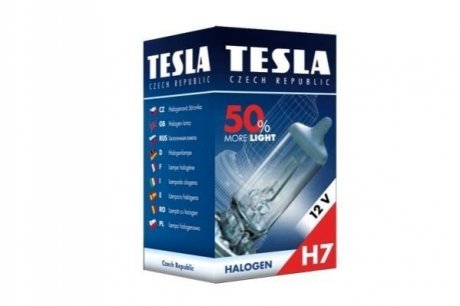 B30701 TESLA Лампа галоген 12VH7,12V,55W,PX26d+50% Premium TESLA BLATNA