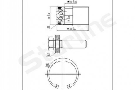 LO 03449 STARLINE Підшипник колісний