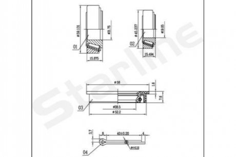 LO 00523 STARLINE Підшипник колісний