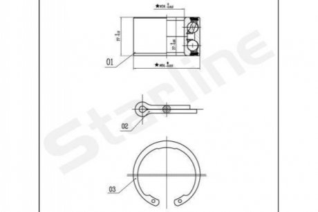 LO 00663 STARLINE Підшипник колісний