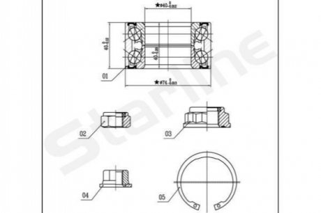 LO 03455 STARLINE Підшипник колісний