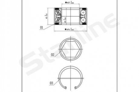 LO 01326 STARLINE Підшипник колісний