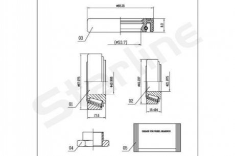 LO 00912 STARLINE Підшипник колісний