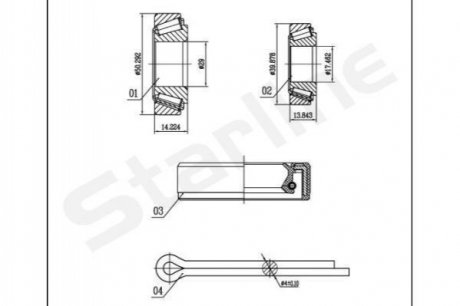 LO 03519 STARLINE Підшипник колісний