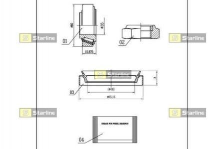 LO 00898 STARLINE Підшипник колісний