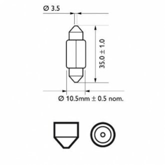 38192428 PHILIPS Автомобiльна лампа