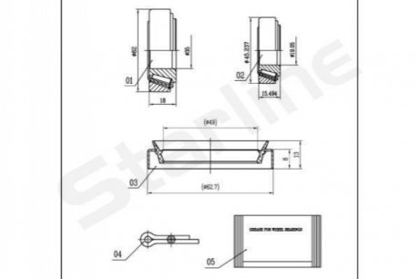 LO 01465 STARLINE Підшипник колісний