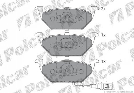 S70-0010 Polcar Тормозные колодки