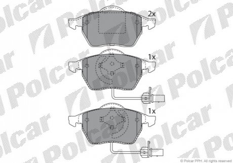 S70-0012 Polcar Тормозные колодки