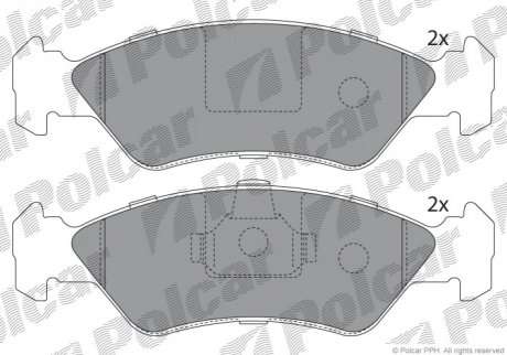 S70-0030 Polcar Тормозные колодки