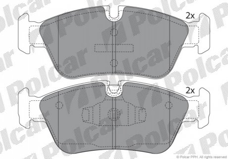 S70-0032 Polcar Тормозные колодки