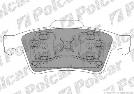 S70-2025 Polcar Тормозные колодки