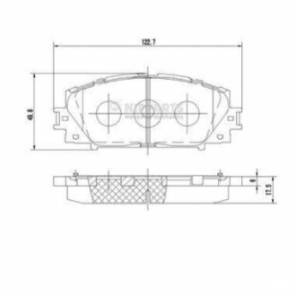 N3602127 NIPPARTS Гальмівні колодки