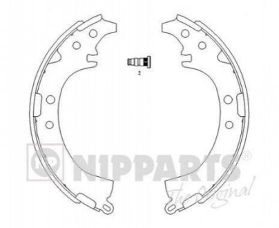 J3502050 NIPPARTS Гальмівні колодки