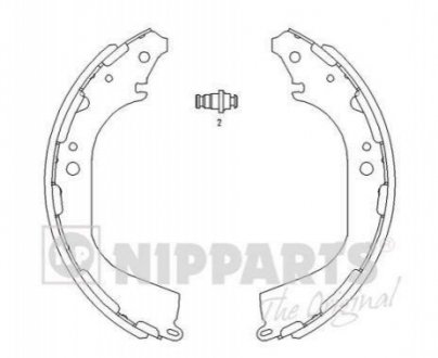 J3501045 NIPPARTS Гальмівні колодки