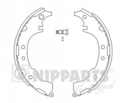 J3502068 NIPPARTS Гальмівні колодки