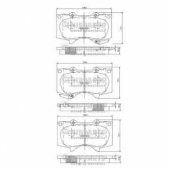 J3602109 NIPPARTS Гальмівні колодки