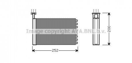 FD 6164 AVA COOLING Радiатор опалення