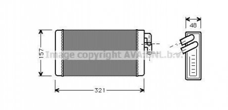 AI 6052 AVA COOLING Теплообмінник, Система опалення салону