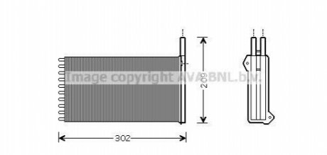 FD 6154 AVA COOLING Радiатор опалення