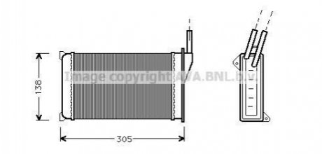 FD 6093 AVA COOLING Радiатор опалення