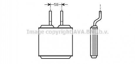 OL 6197 AVA COOLING Радiатор опалення