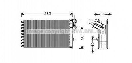 CNA 6239 AVA COOLING Радiатор опалення