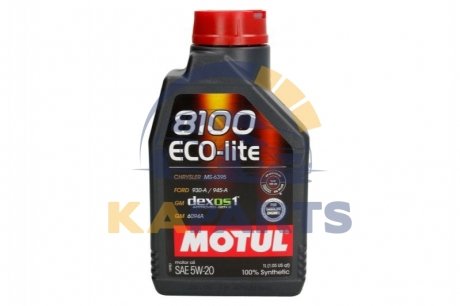 841411 MOTUL Масло MOTUL 8100 ECO-LITE 5W-20 1L