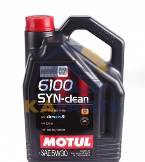 814251 MOTUL Олива моторна Motul 6100 Syn-Clean 5W-30, 5л.