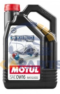 333207 MOTUL Масло MOTUL Hybrid SAE 0W16 4 L