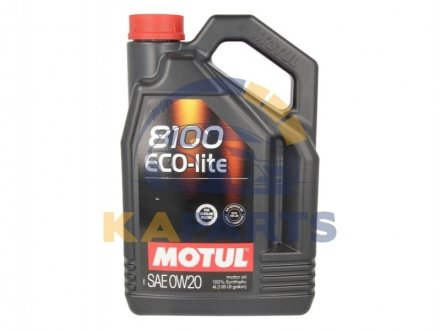 841154 MOTUL Масло MOTUL 8100 Eco-lite SAE 0W20 4 L