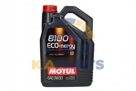 872051 MOTUL Масло MOTUL 8100 Eco-nergy 0W30 5 L