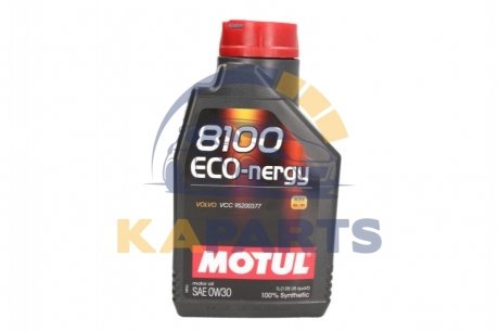 872011 MOTUL Масло MOTUL 8100 Eco-nergy 0W30 1 L