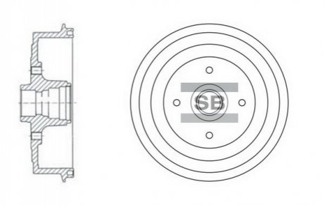 Тормозной барабан SD3036