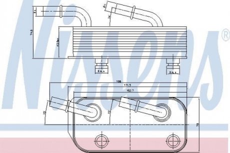 90658 NISSENS Масляний радіатор