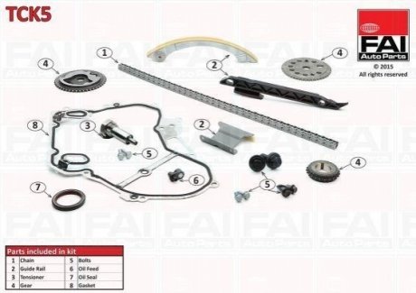 TCK5 FAI Комплект ланцюга ГРМ