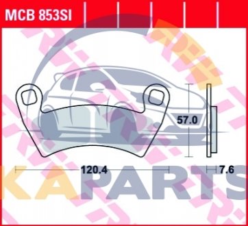 MCB853SI TRW Гальмівні колодки