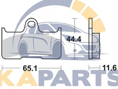 Тормозные колодки MCB756SI