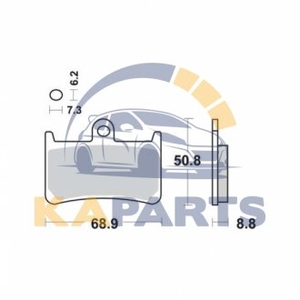 Тормозные колодки MCB611