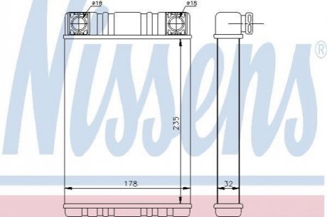 72028 NISSENS Радіатор пічки