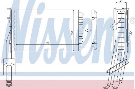 73352 NISSENS Радиатор опалення