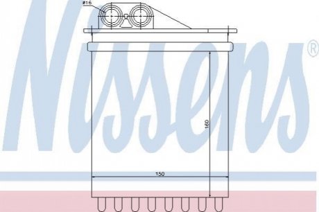 72040 NISSENS Радіатор опалення