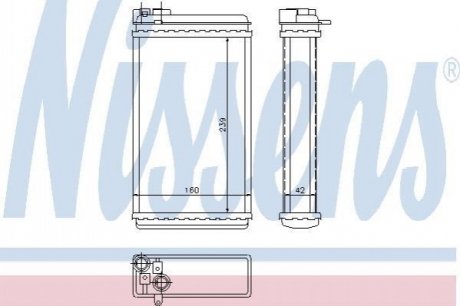 726461 NISSENS Радіатор опалювача салону