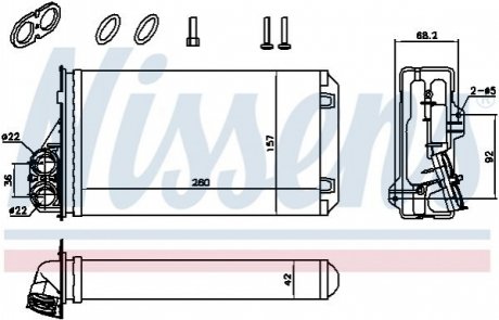 707184 NISSENS Радіатор опалення